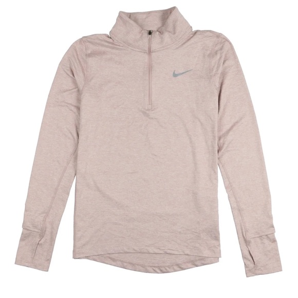 Nike 1/2 Zip Womens Dri Fit Element Running Active Top - pink - Picture 16 of 16